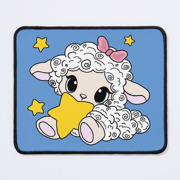 Item preview, Cute Aesthetic Sheep Holding A Star designed and sold by RoselleArt.