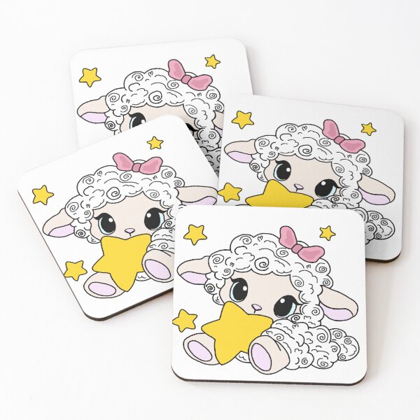 Item preview, Cute Aesthetic Sheep Holding A Star designed and sold by RoselleArt.