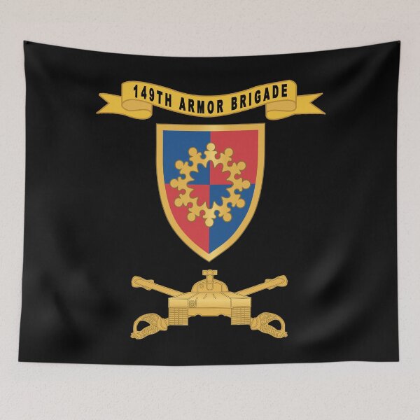 Item preview, Army  - 149th Armor Brigade w Ribbon - Br X 300 designed and sold by Military Insignia Products.