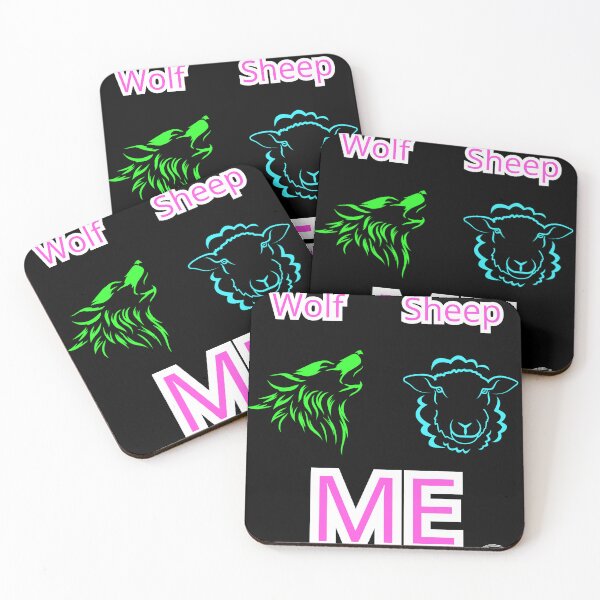 Item preview, Wolf vs Sheep (ME) - Leader Mindset & Motivational Black Version designed and sold by TheItaliandilemma.