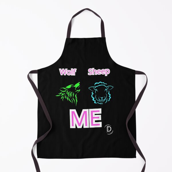 Item preview, Wolf vs Sheep (ME) - Leader Mindset & Motivational Black Version designed and sold by TheItaliandilemma.