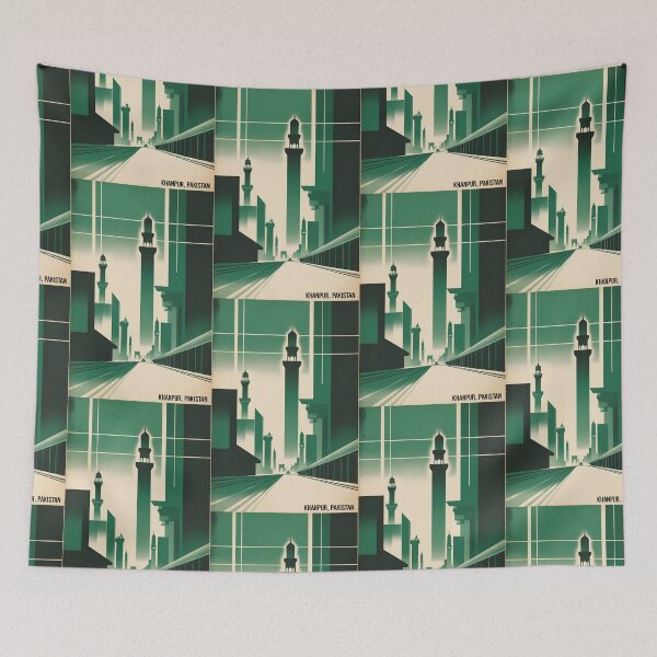 Item preview, Khanpur Pakistan Retro Vintage Travel Souvenir designed and sold by TravelersGems.
