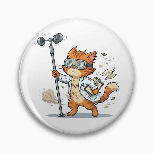 Item preview, Orange Cat Conducting Field Research designed and sold by VisioraCreative.