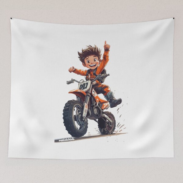 Item preview, YOUNG BOY ON A MOTOCROSS designed and sold by stylaxzu.