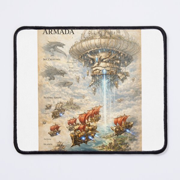 Item preview, Sky Ark Armada – Fantasy Concept Art Design designed and sold by bubuandfriends.