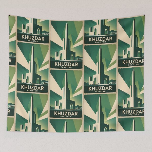 Item preview, Khuzdar Pakistan Retro Vintage Travel Souvenir designed and sold by TravelersGems.