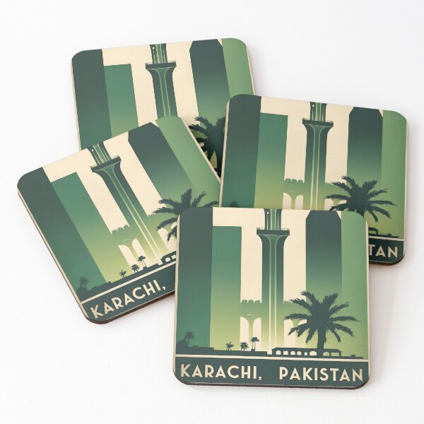 Item preview, Karachi Pakistan Retro Vintage Travel Souvenir designed and sold by TravelersGems.