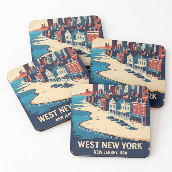 Item preview, West New York New Jersey 1950s USA Vintage Travel Tourism designed and sold by TravelersGems.
