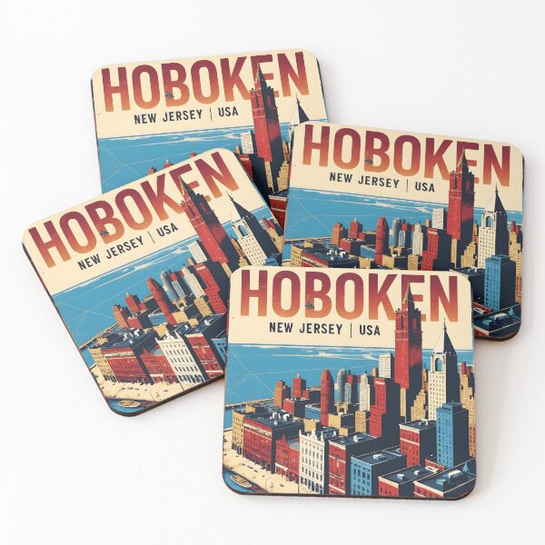 Item preview, Hoboken New Jersey 1950s USA Vintage Travel Tourism designed and sold by TravelersGems.