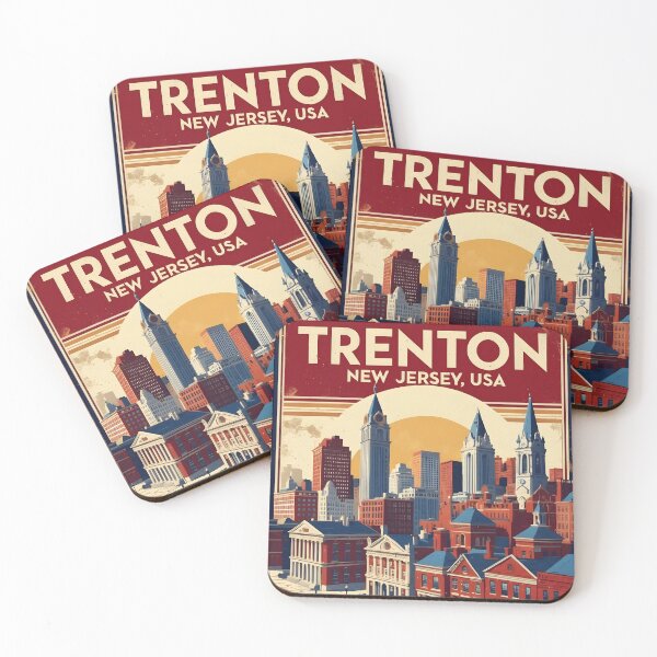 Item preview, Trenton New Jersey 1950s USA Vintage Travel Tourism designed and sold by TravelersGems.