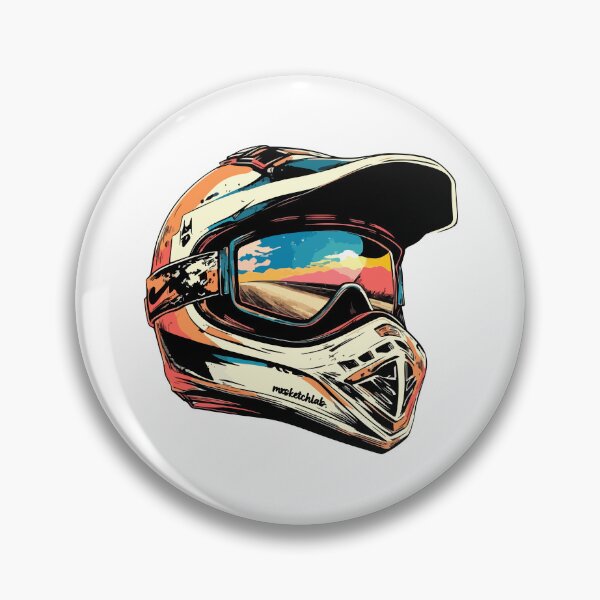 Item preview, VINTAGE MOTOCROSS HELMET designed and sold by stylaxzu.