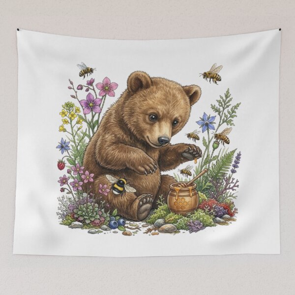 Item preview, Brown Bear and his Pot of Honey in the Heart of the Forest designed and sold by CHRIST5000.