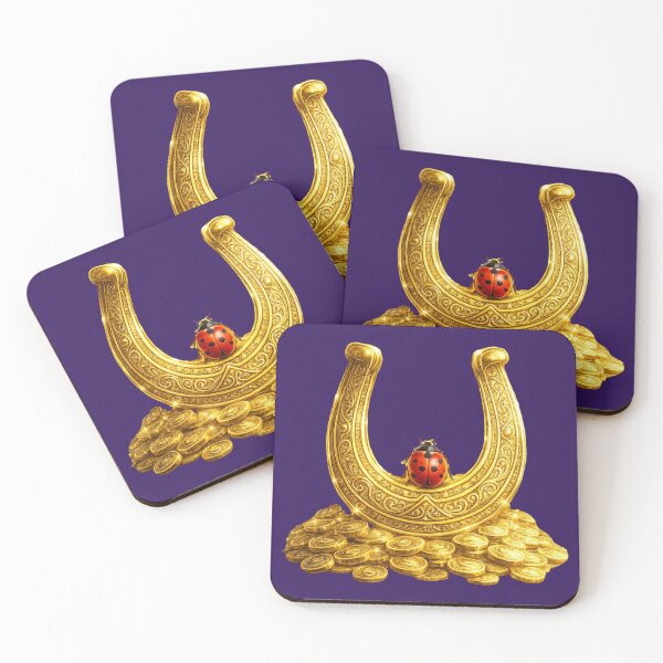 Item preview, Golden Lucky Horseshoe. Symbol of Luck and Prosperity. designed and sold by Nika Art Studio.
