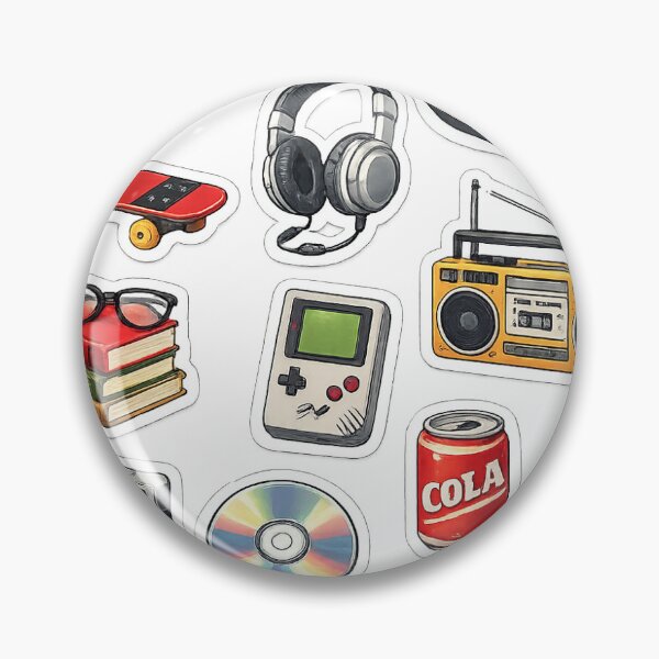 Item preview, Retro Y2K Sticker Pack | Old School Aesthetic Cassette, CD Player, Boombox & Skateboard Stickers designed and sold by BloomletCo.