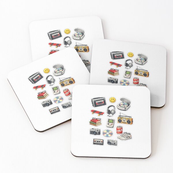 Item preview, Retro Y2K Sticker Pack | Old School Aesthetic Cassette, CD Player, Boombox & Skateboard Stickers designed and sold by BloomletCo.