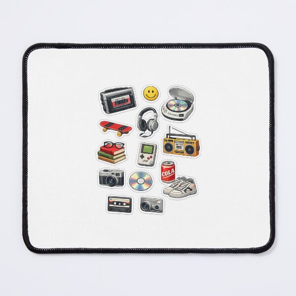 Item preview, Retro Y2K Sticker Pack | Old School Aesthetic Cassette, CD Player, Boombox & Skateboard Stickers designed and sold by BloomletCo.