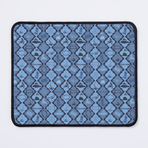 Item preview, Duluth Vertical Scallops in Blues designed and sold by Digitalmyth's Designs.