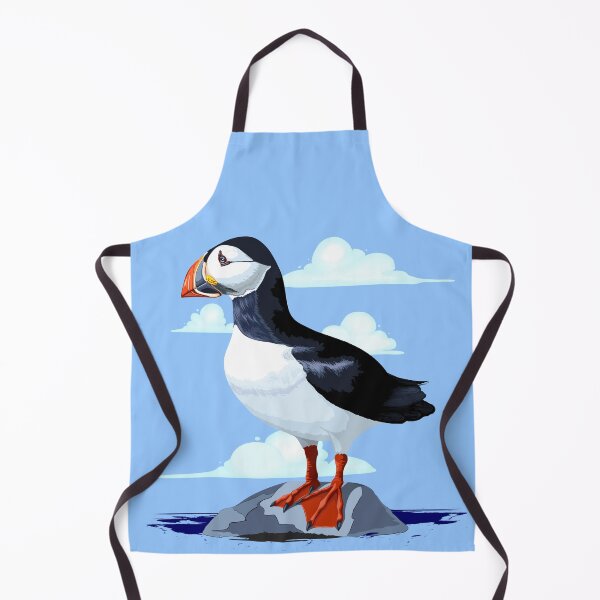 Item preview, Puffin Cute Atlantic Seabird standing on a rock designed and sold by BluedarkArt.