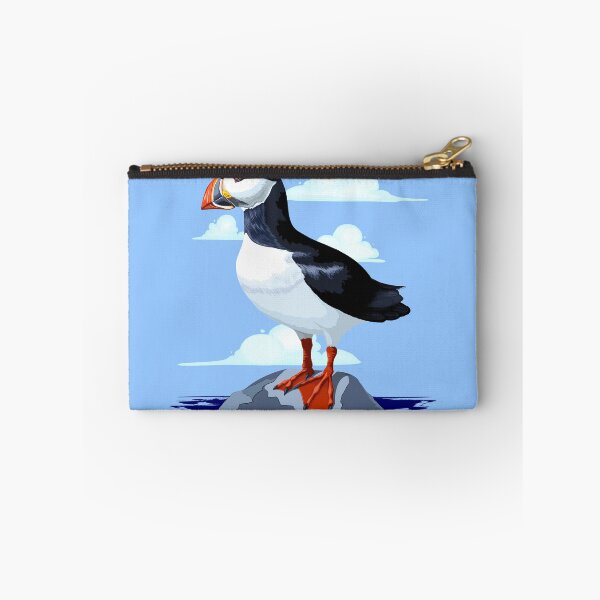 Item preview, Puffin Cute Atlantic Seabird standing on a rock designed and sold by BluedarkArt.