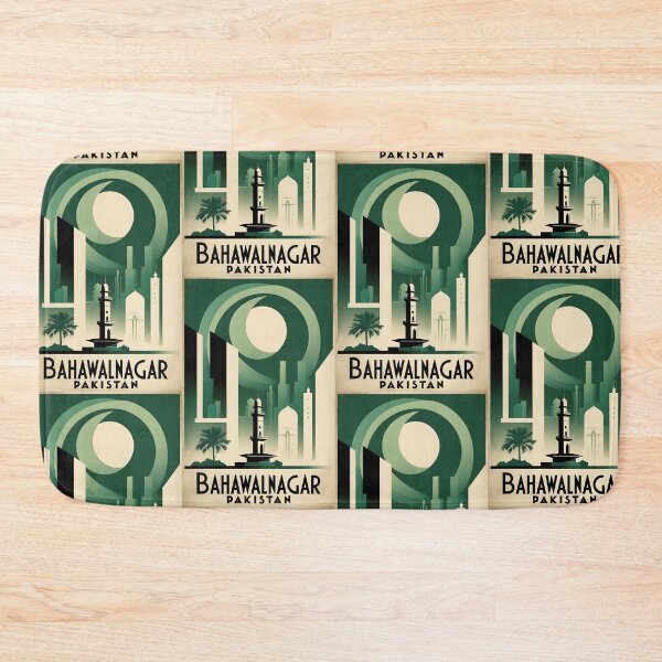 Item preview, Bahawalnagar Pakistan Retro Vintage Travel Souvenir designed and sold by TravelersGems.