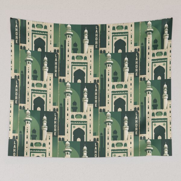 Item preview, Lahore Pakistan Retro Vintage Travel Souvenir designed and sold by TravelersGems.