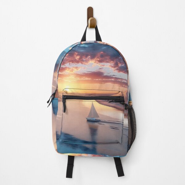 Item preview, Surreal small sailboat drifting in a desert river designed and sold by dcrc.