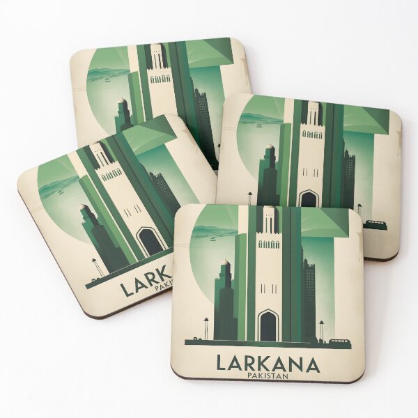 Item preview, Larkana Pakistan Retro Vintage Travel Souvenir designed and sold by TravelersGems.