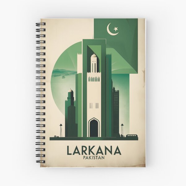 Item preview, Larkana Pakistan Retro Vintage Travel Souvenir designed and sold by TravelersGems.