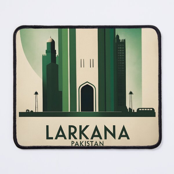 Item preview, Larkana Pakistan Retro Vintage Travel Souvenir designed and sold by TravelersGems.