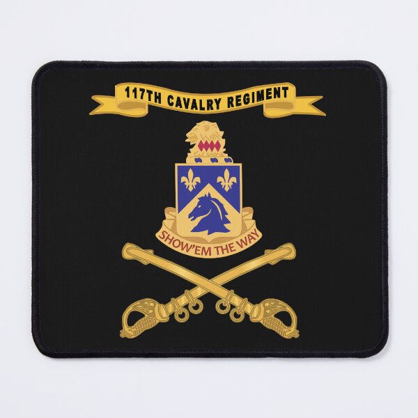 Item preview, Army  - 117th Cavalry Regiment w Ribbon - Br X 300 designed and sold by Military Insignia Products.