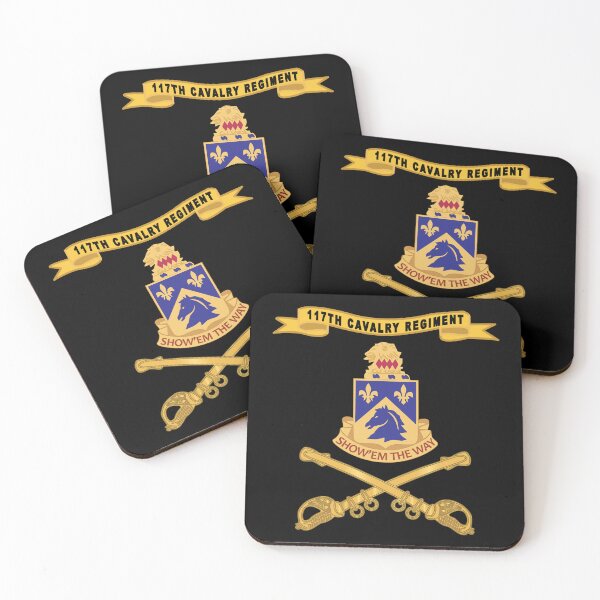 Item preview, Army  - 117th Cavalry Regiment w Ribbon - Br X 300 designed and sold by Military Insignia Products.