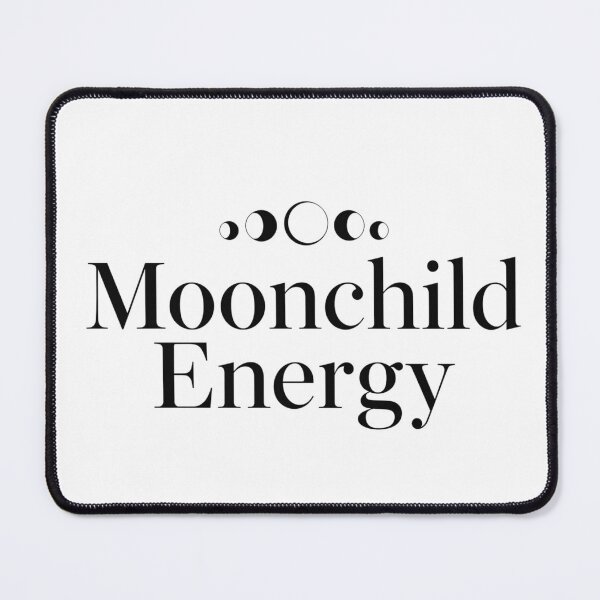 Item preview, Moonchild Energy Minimalist Quote - Celestial Moon Phases Art designed and sold by Siriusvibes.