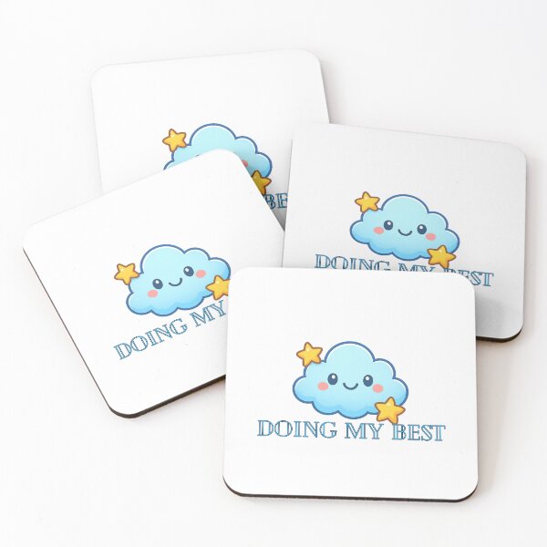 Item preview, Doing My Best Cute Cloud Motivational Sticker designed and sold by LumereAndCoeur.