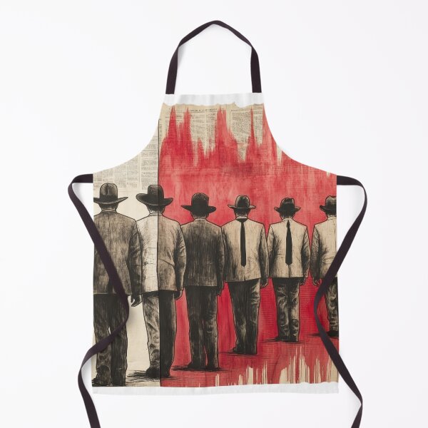 Item preview, Noir Gentlemen Walking | Retro Conceptual Illustration designed and sold by ChenEngEng.