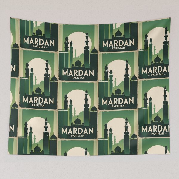 Item preview, Mardan Pakistan Retro Vintage Travel Souvenir designed and sold by TravelersGems.
