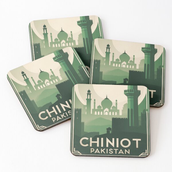 Item preview, Chiniot Pakistan Retro Vintage Travel Souvenir designed and sold by TravelersGems.