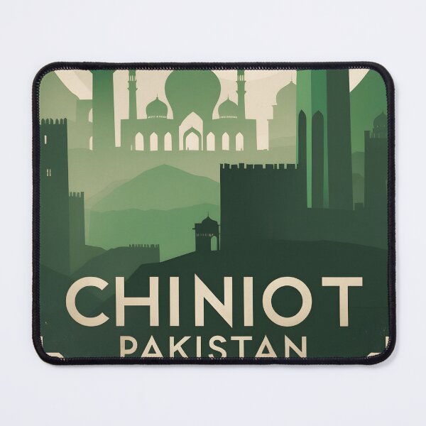 Item preview, Chiniot Pakistan Retro Vintage Travel Souvenir designed and sold by TravelersGems.