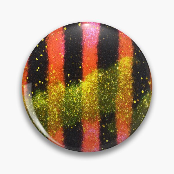 Item preview, Spooky Neon Glitter Stripe Pattern designed and sold by bubblegoth.