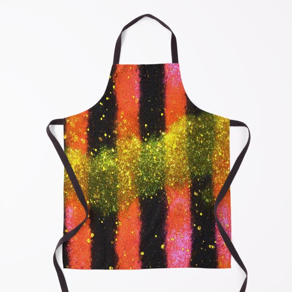 Item preview, Spooky Neon Glitter Stripe Pattern designed and sold by bubblegoth.