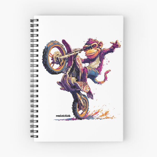 Item preview, MONKEY DOING A WHEELING designed and sold by stylaxzu.