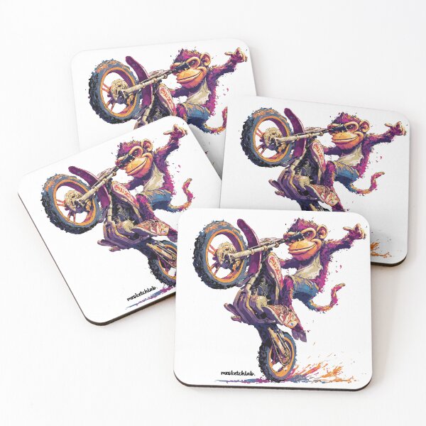 Item preview, MONKEY DOING A WHEELING designed and sold by stylaxzu.