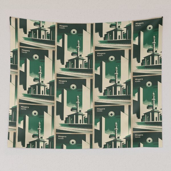 Item preview, Mingora Pakistan Retro Vintage Travel Souvenir designed and sold by TravelersGems.