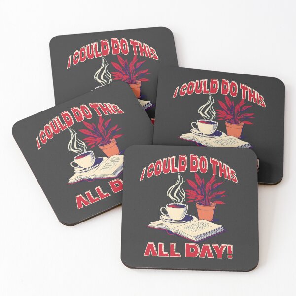 Item preview, I Could Do This All Day – Coffee and Reading Lover Design designed and sold by TestudoDesign.