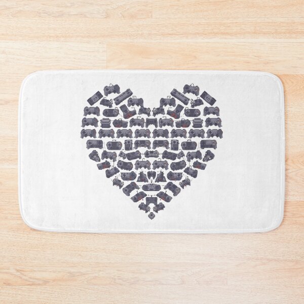 Item preview, Gamer Controller Heart Retro Gaming Love designed and sold by Katzpy.