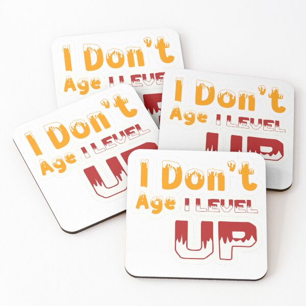 Item preview, I Don't Age I Level Up Gaming Birthday Dripping Text designed and sold by ArtdesignsA.