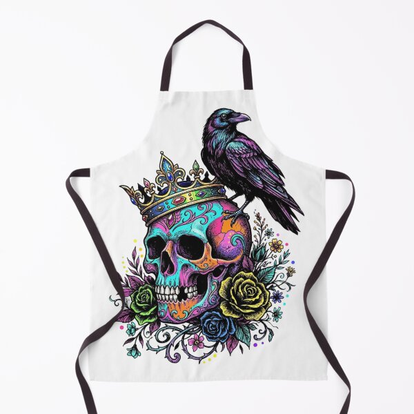 Item preview, Skull and flowers designed and sold by PP&RAINBOW SHOP.