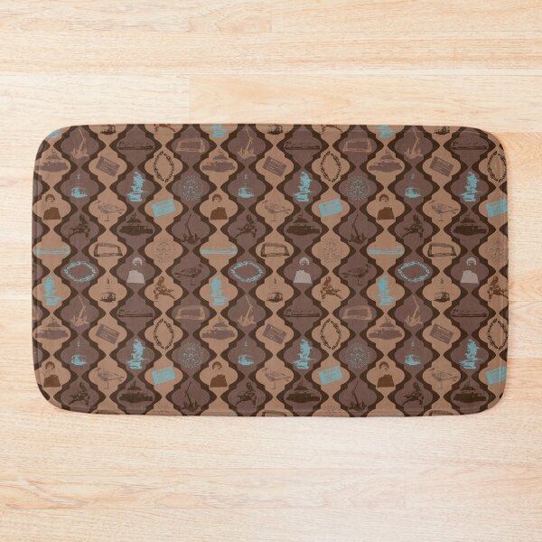 Item preview, Duluth Vertical Scallops on Brown designed and sold by Digitalmyth's Designs.