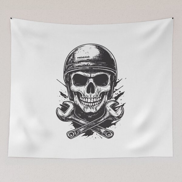 Item preview, SKELETON BIKER designed and sold by stylaxzu.