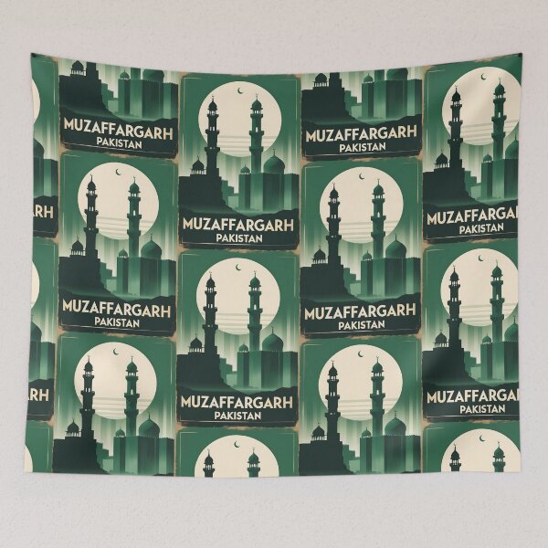 Item preview, Muzaffargarh Pakistan Retro Vintage Travel Souvenir designed and sold by TravelersGems.