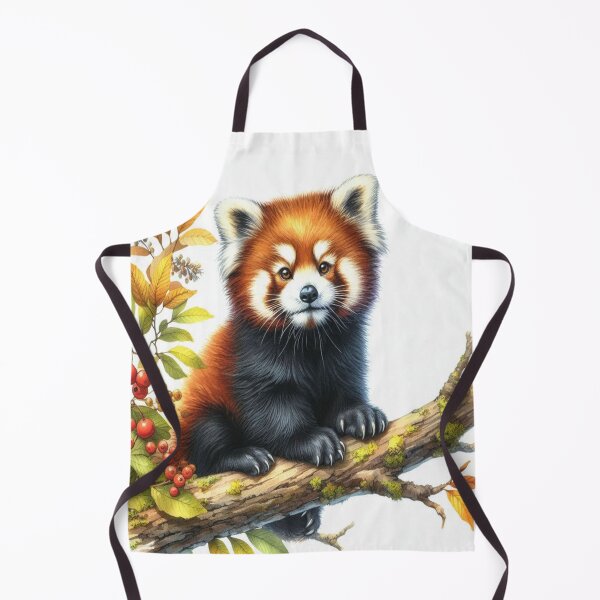 Item preview, Red Panda Forest Magic Art with Soft Autumn Vibes and Gentle Nature Energy designed and sold by FotoworldEdel.
